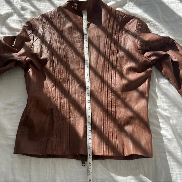 Vintage Bagatelle leather jacket, SZ 10 - Picture 11 of 11